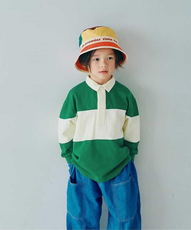 春季拼接長袖橄欖球衫 Link