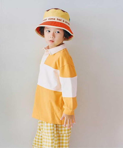 春季拼接長袖橄欖球衫 Link