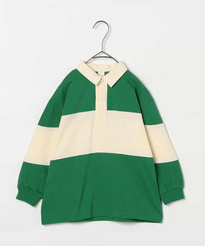 春季拼接長袖橄欖球衫 Link