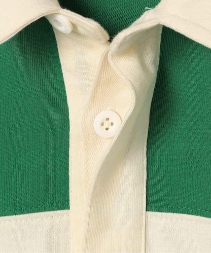 春季拼接長袖橄欖球衫 Link