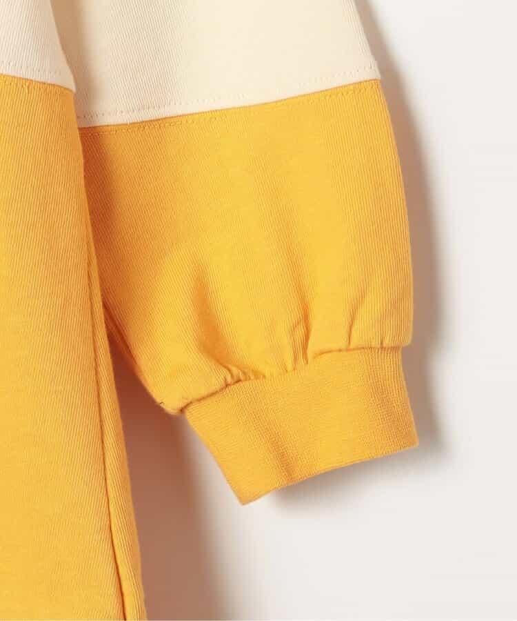 春季拼接色長袖下襬荷葉邊連衣裙 Link