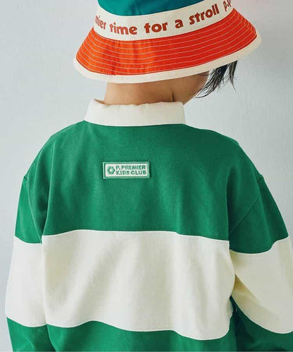 春季拼接長袖橄欖球衫 Link