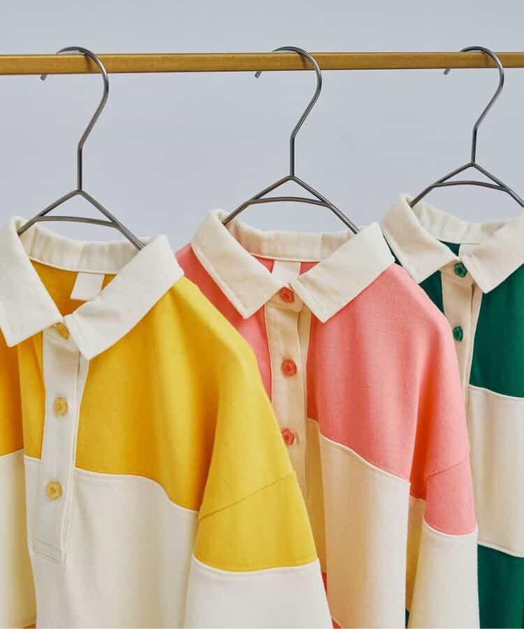 春季拼接色長袖下襬荷葉邊連衣裙 Link