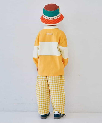 春季拼接長袖橄欖球衫 Link