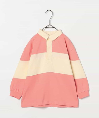 春季拼接長袖橄欖球衫 Link