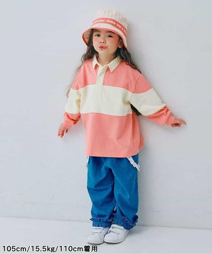 春季拼接長袖橄欖球衫 Link