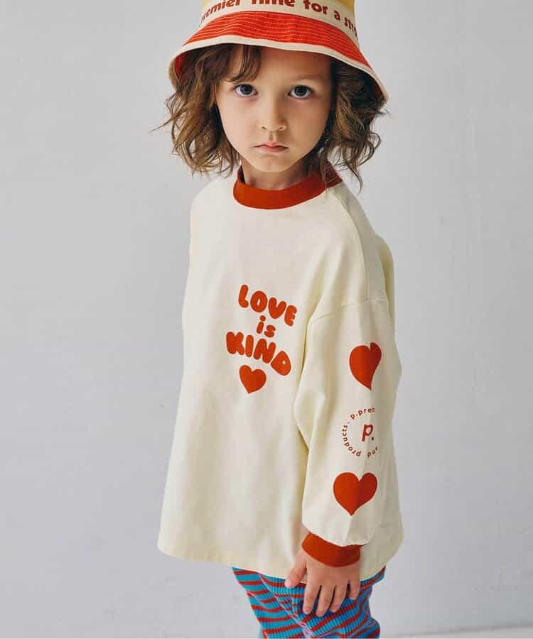 愛心圖案長袖T恤