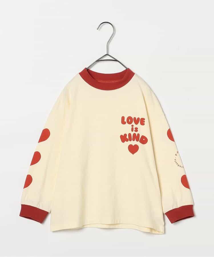 愛心圖案長袖T恤