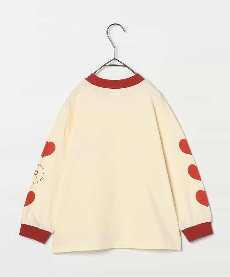 愛心圖案長袖T恤