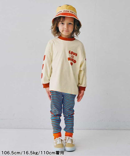 愛心圖案長袖T恤