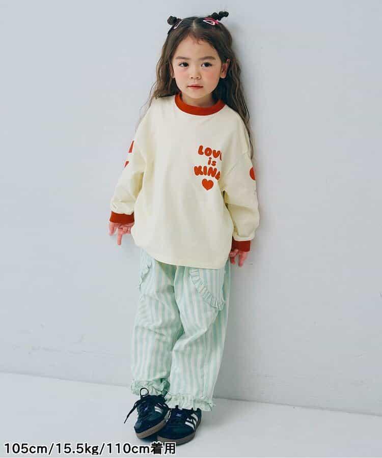 愛心圖案長袖T恤