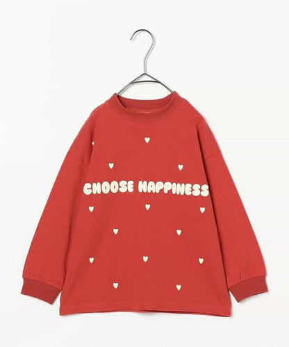 愛心圖案長袖T恤