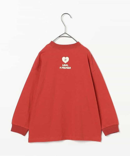 愛心圖案長袖T恤