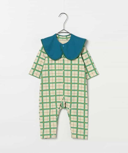 全印花彈力連體衣&圍嘴套裝 Link