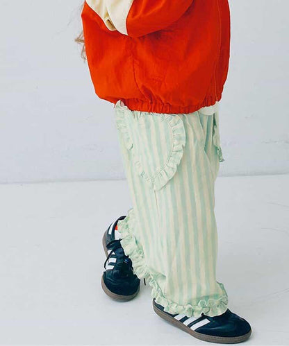 愛心口袋荷葉邊褲 Link