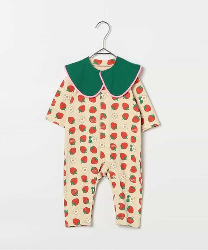 全印花彈力連體衣&圍嘴套裝 Link