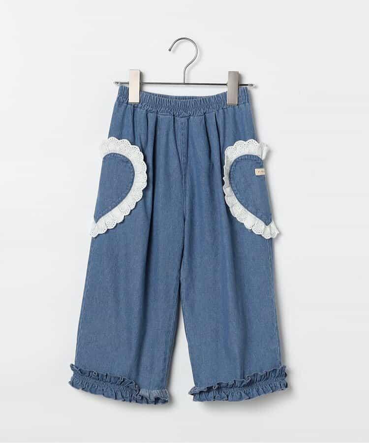 愛心口袋荷葉邊褲 Link