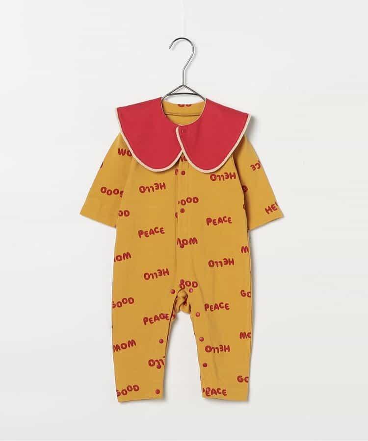 全印花彈力連體衣&圍嘴套裝 Link