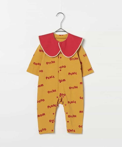 全印花彈力連體衣&圍嘴套裝 Link