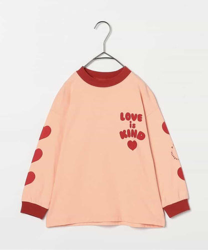 愛心圖案長袖T恤