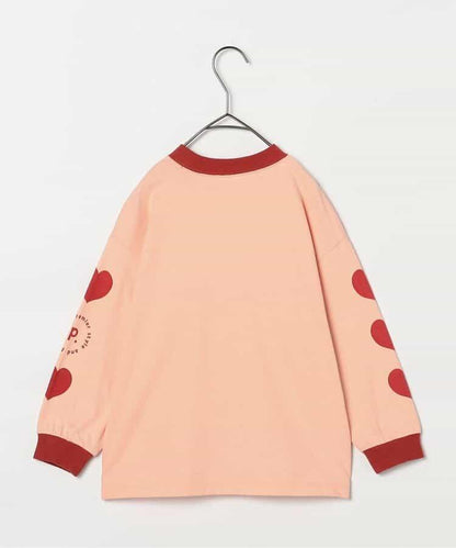 愛心圖案長袖T恤