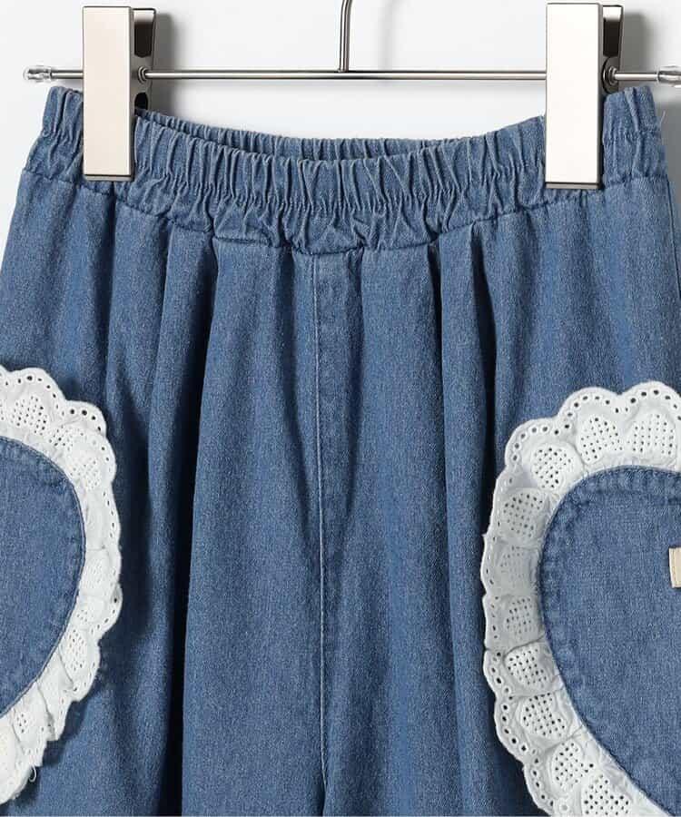 愛心口袋荷葉邊褲 Link