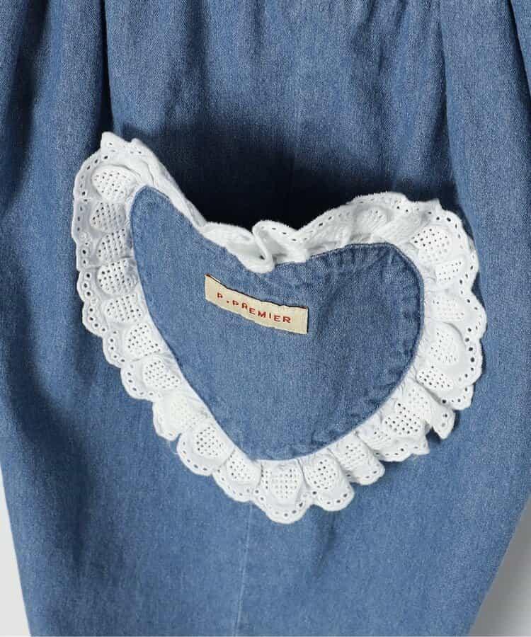 愛心口袋荷葉邊褲 Link