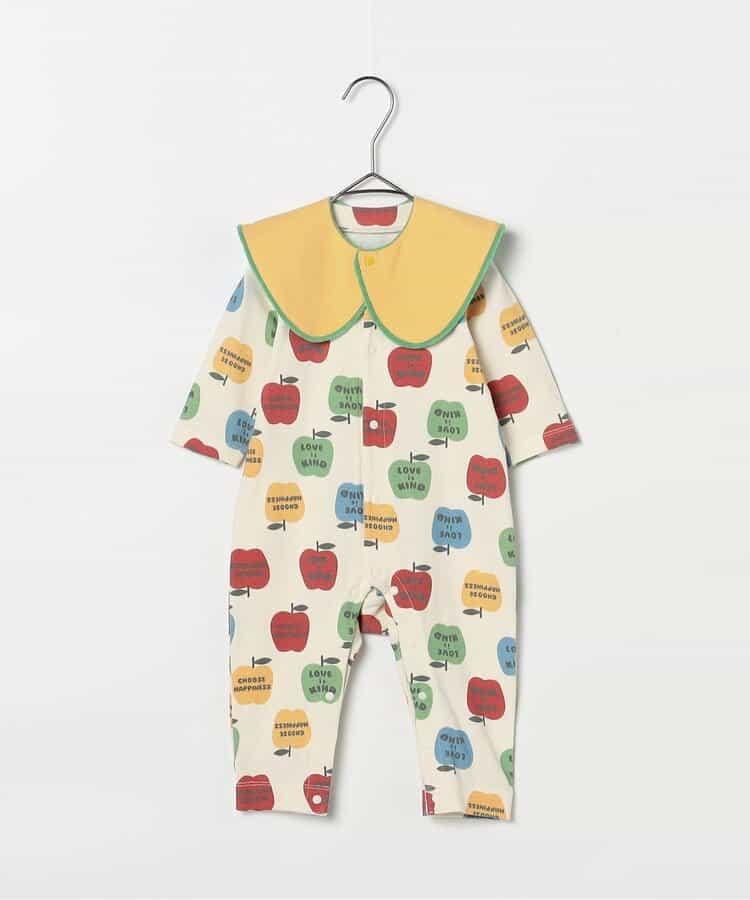 全印花彈力連體衣&圍嘴套裝 Link