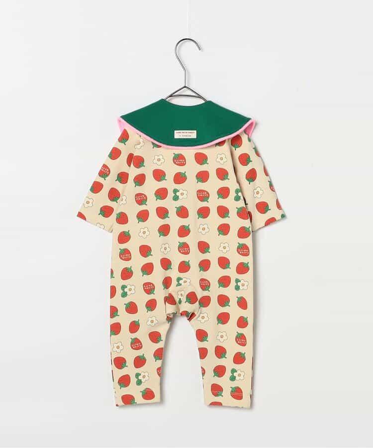 全印花彈力連體衣&圍嘴套裝 Link