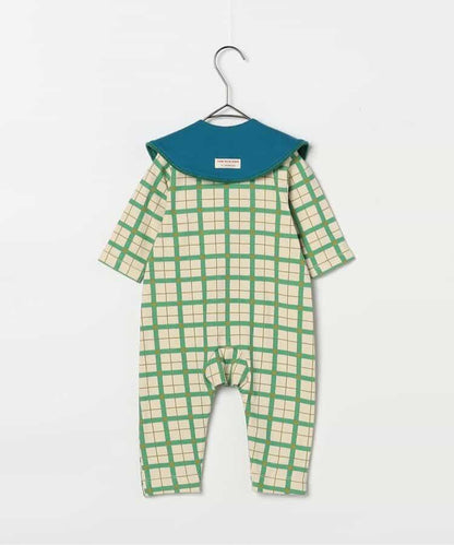 全印花彈力連體衣&圍嘴套裝 Link