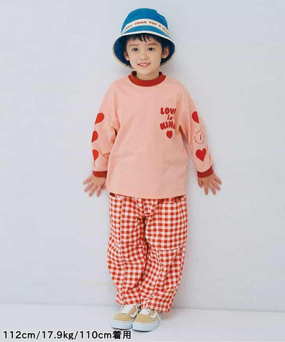 愛心圖案長袖T恤