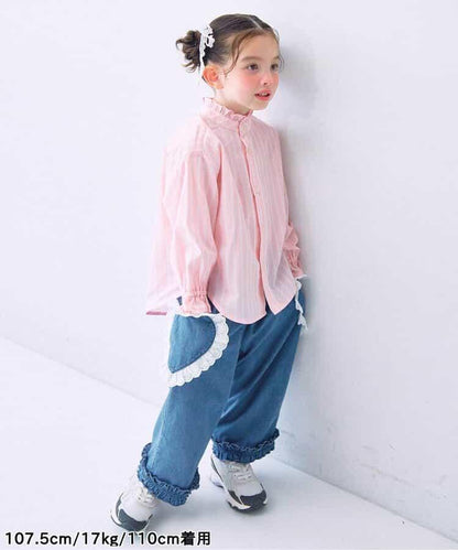 愛心口袋荷葉邊褲 Link