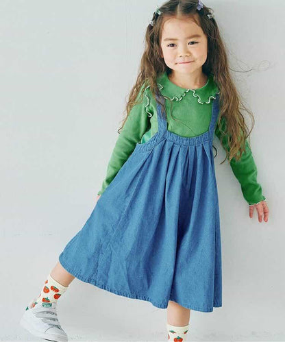 格子連衣裙&波浪邊上衣套裝 Link