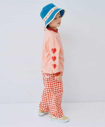 愛心圖案長袖T恤