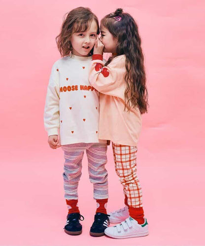 愛心圖案長袖T恤