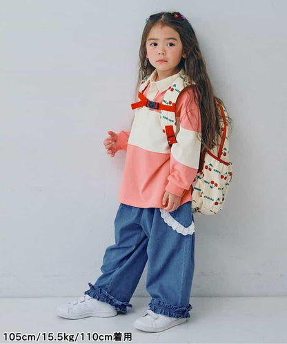 愛心口袋荷葉邊褲 Link