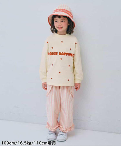 愛心圖案長袖T恤