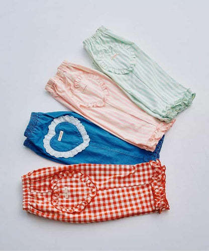 愛心口袋荷葉邊褲 Link