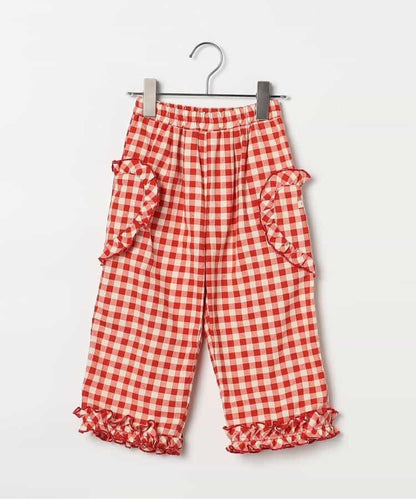 愛心口袋荷葉邊褲 Link