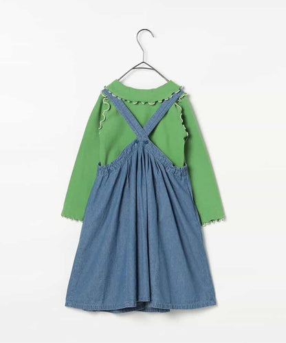 格子連衣裙&波浪邊上衣套裝 Link