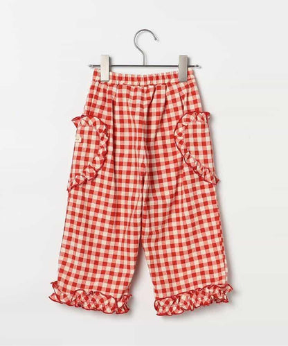 愛心口袋荷葉邊褲 Link