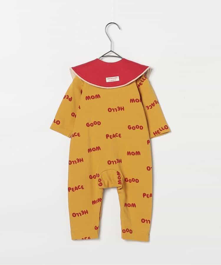 全印花彈力連體衣&圍嘴套裝 Link