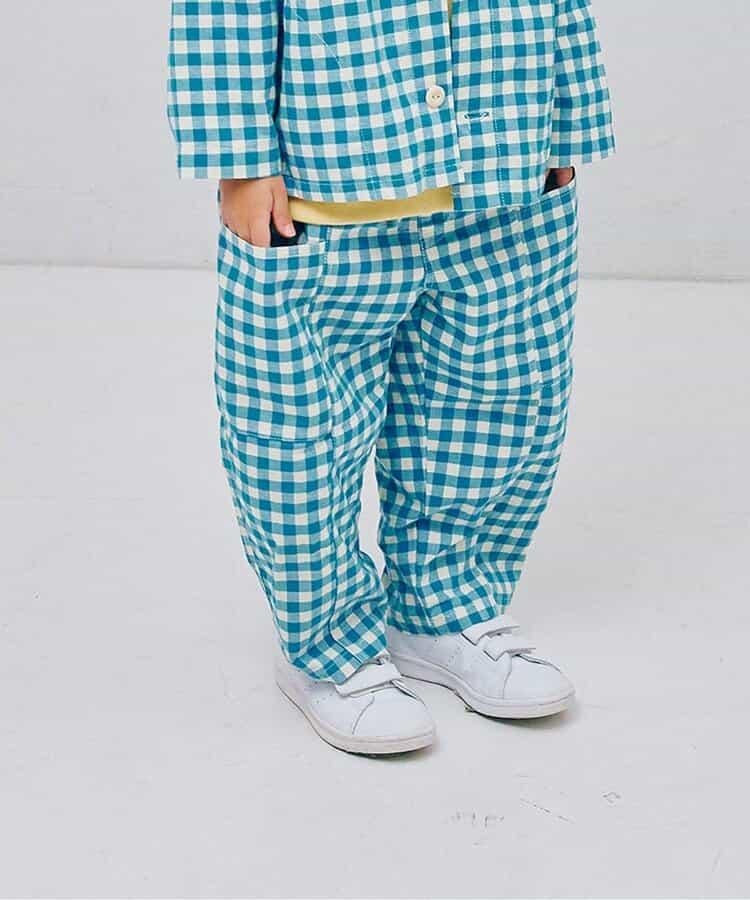 拼接設計寬鬆長褲 Link