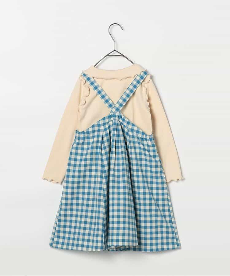 格子連衣裙&波浪邊上衣套裝 Link