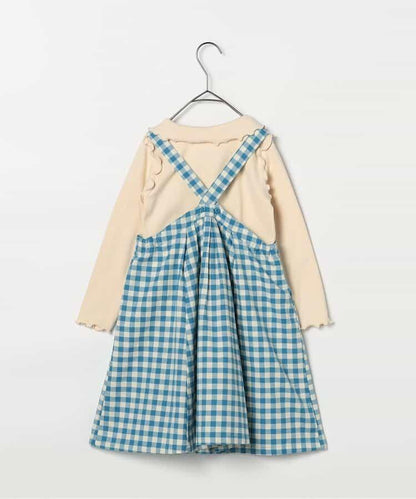 格子連衣裙&波浪邊上衣套裝 Link