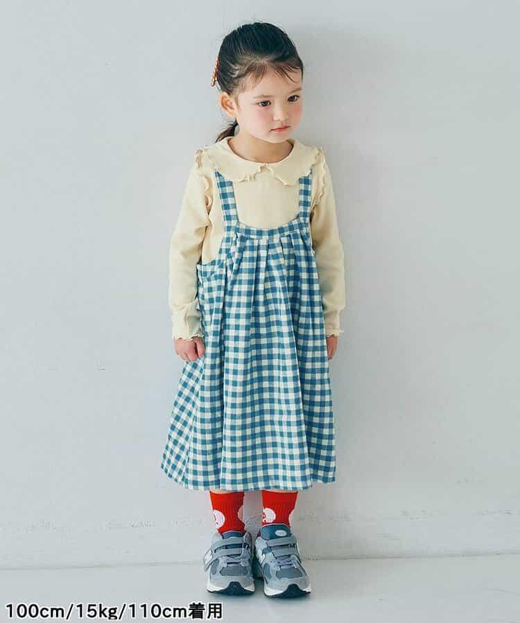 格子連衣裙&波浪邊上衣套裝 Link