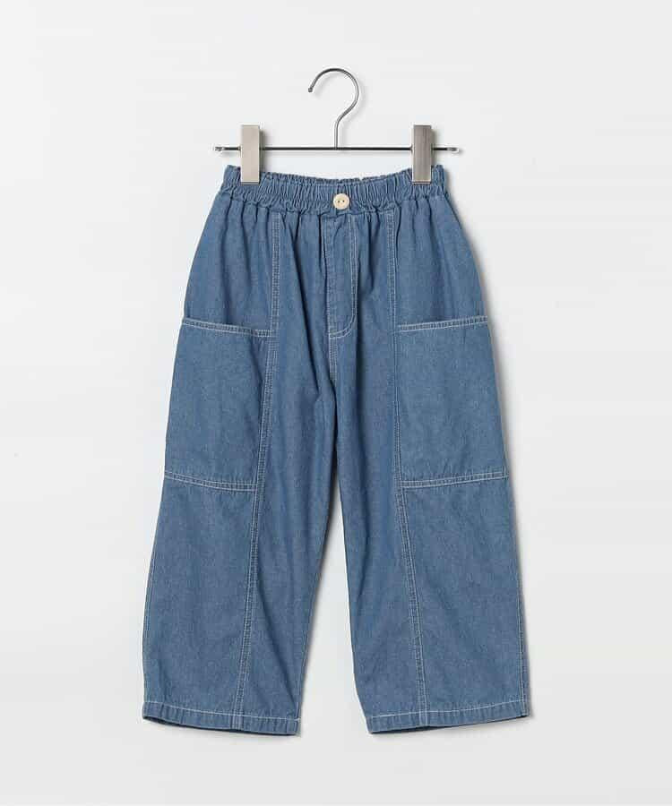 拼接設計寬鬆長褲 Link