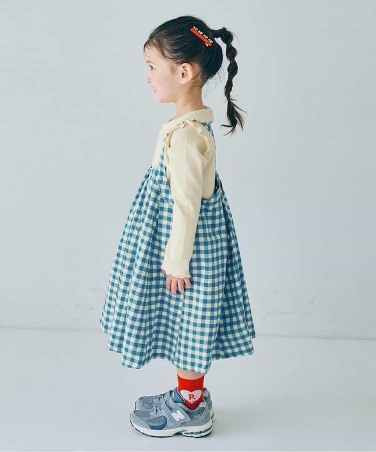 格子連衣裙&波浪邊上衣套裝 Link