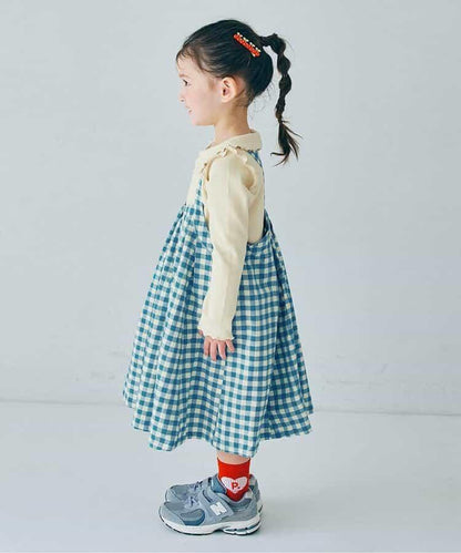 格子連衣裙&波浪邊上衣套裝 Link