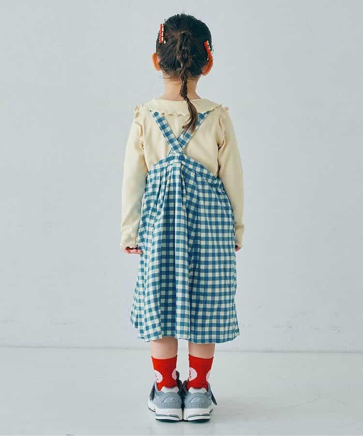 格子連衣裙&波浪邊上衣套裝 Link